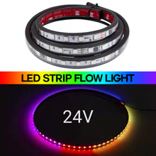 Load image into Gallery viewer, Truck Lights Van Led Strip Rgb Lorry Brake Warning Driving Lights Bar 24V Colorful Flashing Atmosphere Lamp Auto Exterior Parts 1m/1.2m/1.5m/1.8m/2m/2.4m