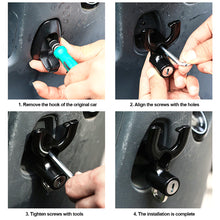 Load image into Gallery viewer, Universal Metal Motorcycle Helmet Lock Bike Handlebar Helmet Anti-theft Safety Lock Accessories wih Hooks and Two Keys