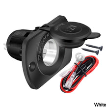 Load image into Gallery viewer, Car 12V Power Plug Outlet Receptacle Cigarette Lighter Socket for Marine Motorcycle ATV RV Socket Power Outlet Waterproof