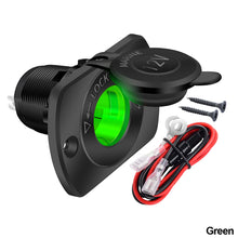Load image into Gallery viewer, Car 12V Power Plug Outlet Receptacle Cigarette Lighter Socket for Marine Motorcycle ATV RV Socket Power Outlet Waterproof
