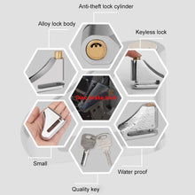 Load image into Gallery viewer, Motorcycle Disc Brake Lock Anti-Theft Wheel Padlock with Keys for Scooter Moped Motorbike Waterproof