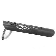 Load image into Gallery viewer, Universal Vintage Chrome Exhaust Heat Plated Motorcycle Modified Curved Shield Cover Guard Muffler Pipe Motorbike Parts