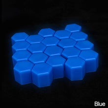 Load image into Gallery viewer, 20Pcs 15mm/17mm/19mm Noctilucent Car Wheel Caps Bolts Anti Rust Covers Nuts Silicone Auto Wheel Hub Protectors Screw Cap