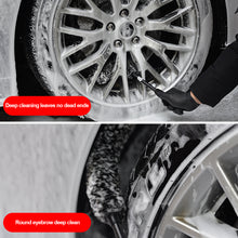 Load image into Gallery viewer, Car Fiber Brush Grey Microfiber Premium Wheels Brush With Non-Slip Handle For Cleaning Rims Spokes Wheel Barrel & Brake Caliper