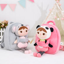 Load image into Gallery viewer, Metoo Jibao Doll Backpack Kids Cute Plush Rabbit Shoulder Bag Girls Pink Fluffy School Bag Birthday Christmas Gifts Bag