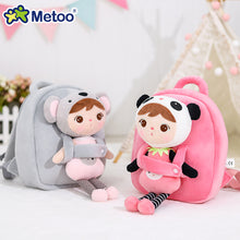 Load image into Gallery viewer, Metoo Jibao Doll Backpack Kids Cute Plush Rabbit Shoulder Bag Girls Pink Fluffy School Bag Birthday Christmas Gifts Bag