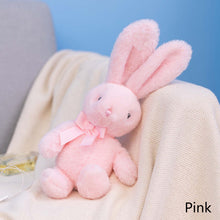 Load image into Gallery viewer, 25cm Cute Rabbit Plush Toy with Bow Tie Long Ear Soft Stuffed Bunny Doll Sleeping Toy Girls Kids Baby Plush Animal Birthday Gifts