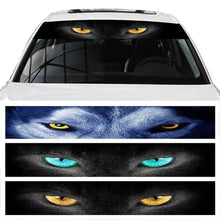 Load image into Gallery viewer, 130x21cm 3D Car Front Windshield Stickers Front and Rear Gear Decorative Sunshade Decals Stickers Decorative