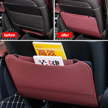 Load image into Gallery viewer, Car PU Leather Backseat Organizer Holder Auto Storage Pockets Cover Car Seat Back Anti-Child-Kick Protectors Pad for Trip Kids Travel