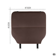 Load image into Gallery viewer, Car PU Leather Backseat Organizer Holder Auto Storage Pockets Cover Car Seat Back Anti-Child-Kick Protectors Pad for Trip Kids Travel