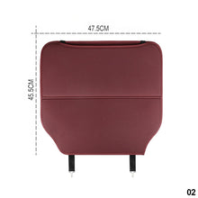 Load image into Gallery viewer, Car PU Leather Backseat Organizer Holder Auto Storage Pockets Cover Car Seat Back Anti-Child-Kick Protectors Pad for Trip Kids Travel