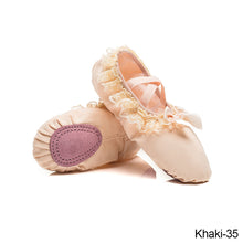 Load image into Gallery viewer, Children Practise Ballerina Shoes Woman Dance Shoes Girls Ballet Shoes Lace Bow Soft Sole Ballet Dance Slippers
