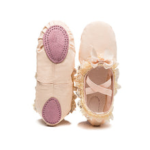 Load image into Gallery viewer, Children Practise Ballerina Shoes Woman Dance Shoes Girls Ballet Shoes Lace Bow Soft Sole Ballet Dance Slippers