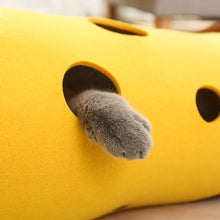 Load image into Gallery viewer, Splicing Cat Toy Felt Pom Nest Deformable Kitten Tunnel Collapsible Tube House Tunnel Interactive Pet Pusscat Security Sense