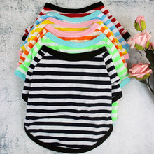 Load image into Gallery viewer, Stripe Summer Spring Dog T-shirt Soft Small Medium Dog Puppy Clothing Shirt Vest Printed Pet Dog Puppy Vest T-shirt Dog Cloth