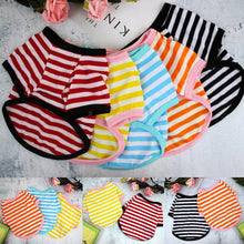 Load image into Gallery viewer, Stripe Summer Spring Dog T-shirt Soft Small Medium Dog Puppy Clothing Shirt Vest Printed Pet Dog Puppy Vest T-shirt Dog Cloth