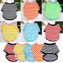 Load image into Gallery viewer, Stripe Summer Spring Dog T-shirt Soft Small Medium Dog Puppy Clothing Shirt Vest Printed Pet Dog Puppy Vest T-shirt Dog Cloth