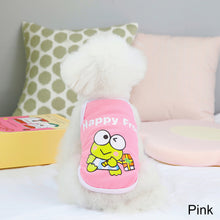 Load image into Gallery viewer, Spring Summer Pet Vest Lovely Frog Print Pet Puppy Dog Clothes for Small Dogs Pet Dog Vest Summer Pet Sling T Shirt Pet Clothing