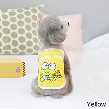 Load image into Gallery viewer, Spring Summer Pet Vest Lovely Frog Print Pet Puppy Dog Clothes for Small Dogs Pet Dog Vest Summer Pet Sling T Shirt Pet Clothing