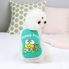 Load image into Gallery viewer, Spring Summer Pet Vest Lovely Frog Print Pet Puppy Dog Clothes for Small Dogs Pet Dog Vest Summer Pet Sling T Shirt Pet Clothing