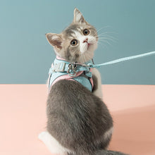 Load image into Gallery viewer, Dog Cat Pet Harness Leash Tow Rope Waistcoat Reflective Strips Escape Proof Soft Adjustable Vest For Medium Small Accessories