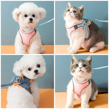 Load image into Gallery viewer, Dog Cat Pet Harness Leash Tow Rope Waistcoat Reflective Strips Escape Proof Soft Adjustable Vest For Medium Small Accessories