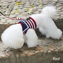 Load image into Gallery viewer, Navy Style Pet Dog Clothes Soft Breathable Leash Set for Small Medium Dogs Chihuahua Puppy Collar Cat Pet Dog Chest Strap Leash