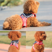 Load image into Gallery viewer, Navy Style Pet Dog Clothes Soft Breathable Leash Set for Small Medium Dogs Chihuahua Puppy Collar Cat Pet Dog Chest Strap Leash