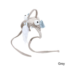 Load image into Gallery viewer, Cat Toys Cat Interactive Toys Kitten Fishing Headdres Hat Feathers Bait Fishing Head Covers Tease Pet Supplies Cat Accessories