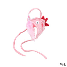Load image into Gallery viewer, Cat Toys Cat Interactive Toys Kitten Fishing Headdres Hat Feathers Bait Fishing Head Covers Tease Pet Supplies Cat Accessories