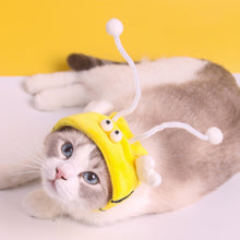 Load image into Gallery viewer, Cat Toys Cat Interactive Toys Kitten Fishing Headdres Hat Feathers Bait Fishing Head Covers Tease Pet Supplies Cat Accessories