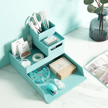 Load image into Gallery viewer, Office Desktop Organizer A4 Paper Drawer Storage Box Stackable File Cabinet Pen Holder Document Case Holder A4 Size Storage Box