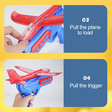 Load image into Gallery viewer, Foam Plane Launcher EPP Bubble Airplanes Glider Hand Throw Catapult Plane Toy for Kids Catapult Guns Aircraft Shooting Game Toy