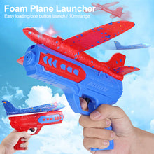 Load image into Gallery viewer, Foam Plane Launcher EPP Bubble Airplanes Glider Hand Throw Catapult Plane Toy for Kids Catapult Guns Aircraft Shooting Game Toy