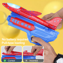 Load image into Gallery viewer, Foam Plane Launcher EPP Bubble Airplanes Glider Hand Throw Catapult Plane Toy for Kids Catapult Guns Aircraft Shooting Game Toy