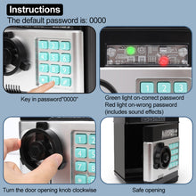 Load image into Gallery viewer, Electronic Piggy Bank Safe Box Money Boxes For Kid Digital Coins Cash Saving Safe Deposit Mini ATM Machine Children's Gifts