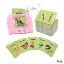 Load image into Gallery viewer, Kids Electronic Cognitive Cards Talking Flashcards Audio Educational Electronic Cognitive Card Learn English Words Montessori Toys Game for Kids Baby