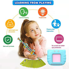 Load image into Gallery viewer, Kids Electronic Cognitive Cards Talking Flashcards Audio Educational Electronic Cognitive Card Learn English Words Montessori Toys Game for Kids Baby