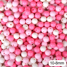 Load image into Gallery viewer, Cream Beads High Quality Acrylic Beads 100Pcs Round Candy Smooth Loose Beads Ball Jewelry Bracelet Making DIY