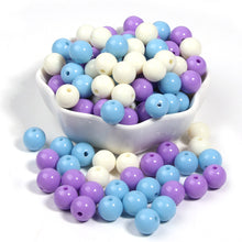 Load image into Gallery viewer, Cream Beads High Quality Acrylic Beads 100Pcs Round Candy Smooth Loose Beads Ball Jewelry Bracelet Making DIY