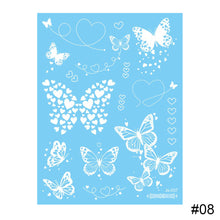 Load image into Gallery viewer, Small Fresh White Butterfly Tattoo Stickers Waterproof Long Lasting Temporary Body Art Tattoo Stickers for Women