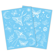 Load image into Gallery viewer, Small Fresh White Butterfly Tattoo Stickers Waterproof Long Lasting Temporary Body Art Tattoo Stickers for Women