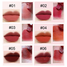 Load image into Gallery viewer, 6 Colors Matte Velvet Lip Glaze Lipstick Non-fading Waterproof Long-lasting Nude Matte Lip Gloss Women Lip Makeup Cosmetics