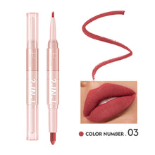 Load image into Gallery viewer, 16 Colors Double Head Matte Lipstick Lipliner Non-fading Waterproof Long-lasting Nude Lipstick Women Lip Makeup Cosmetics