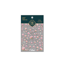 Load image into Gallery viewer, Ten Mile Peach Blossom Flower Thin Tough Nail Enhancement Sticker Adhesive Back Adhesive Nail Art Sticker Nail Accessories