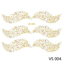 Load image into Gallery viewer, Gold Stamp Silver Tattoo Stickers Star Fashion Freckle Face Stickers Waterproof Temporary Body Art Party Tattoo Stickers
