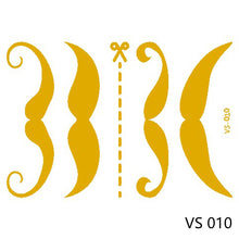 Load image into Gallery viewer, Gold Stamp Silver Tattoo Stickers Star Fashion Freckle Face Stickers Waterproof Temporary Body Art Party Tattoo Stickers