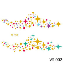 Load image into Gallery viewer, Gold Stamp Silver Tattoo Stickers Star Fashion Freckle Face Stickers Waterproof Temporary Body Art Party Tattoo Stickers