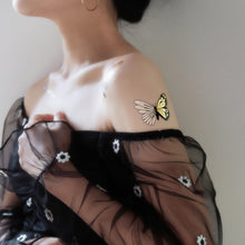 Load image into Gallery viewer, Gold Stamping Tattoo Sticker Colorful Butterfly Metal Tattoo Sticker Fashion Women Cartoon Waterproof Body Art Tattoo Sticker