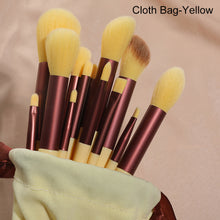 Load image into Gallery viewer, 13pcs Four Seasons Green Makeup Brush Set Portable Soft Powder Concealer Blusher Brush Eye Shadow Brush Beauty Tools